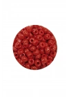 Dökme Cam Kum Boncuk Büyük Boy (6/0) 4 mm - 20 Gram - Koyu Kırmızı - BNC074