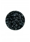 Dökme Cam Kum Boncuk Büyük Boy (6/0) 4 mm - 20 Gram - Siyah - BNC084