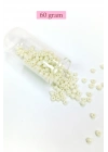 Dökme Cam Kum Boncuk Büyük Boy (6/0) 4 mm - 60 Gram - Krem - BNC107