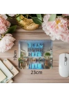 Dream Big Work Hard Yazılı Parlak Mousepad - 19x23 cm 2 mm Dikdörtgen İthal Baskılı Mouse Pad