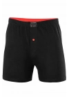 Düğmeli Pamuklu Erkek Penye Boxer Siyah - 1146A