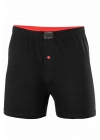 Düğmeli Pamuklu Erkek Penye Boxer Siyah - 1146A