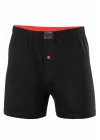 Düğmeli Pamuklu Erkek Penye Boxer Siyah - 1146A