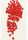 Dünya Boncuk İçten Boncuklu Bileklik Çanta Boncuğu 10 mm 50 gr Kırmızı - BNC466