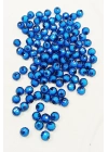Dünya Boncuk İçten Boncuklu Bileklik Çanta Boncuğu 10 mm 50 gr Mavi - BNC465