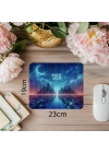 Düşsel Neon Tipografi Mouse Pad Tasarımı - 19x23 cm 2 mm Dikdörtgen İthal Baskılı Mouse Pad