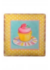 ®   Duvar Panosu 40*40 Cup Cake Muffin Motifli Duvar Süsü