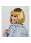 Düz Kesim Küt Parti Peruğu Altın Renk