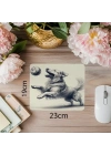El Çizimi Toplu Köpek Temalı Mouse Pad - 19x23 cm 2 mm Dikdörtgen İthal Baskılı Mouse Pad