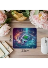 El Konsolu ve Işık İzleri Tasarımlı Mousepad - 19x23 cm 2 mm Dikdörtgen İthal Baskılı Mouse Pad