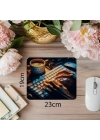El Yazısı Stili Espressolu Yazılım Mouse Pad - 19x23 cm 2 mm Dikdörtgen İthal Baskılı Mouse Pad