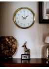 ® Elegance Gold 40 Cm Metal Dekoratif Tasarım Duvar Saati