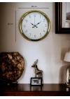 ® Elegance Gold 40 Cm Metal Dekoratif Tasarım Duvar Saati