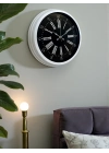 ® Elegance White 40 Cm Metal Duvar Saati