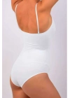 Elit Life İp Askılı Slip Dikişsiz Body Beyaz Korse 876