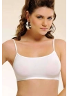 Elite Life Kadın İnce Askılı Dikişsiz Beyaz Büstiyer 851