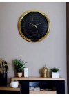 ® Elite Luxury Gold 40 Cm Metal Duvar Saati