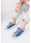 Enber Mavi Kot Bağcıklı Spor Ayakkabı