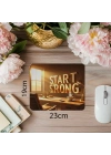 Enerjik Başlangıçlar İçin 3D Tasarım Mousepad - 19x23 cm 2 mm Dikdörtgen İthal Baskılı Mouse Pad