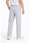 Erkek Düz Paça Beli Lastikli Eşofman Alt Pantolon - Gri