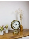 ® Eskitme Metal Anka Masa Saati 25×20 cm