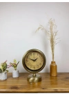 ® Eskitme Metal Dekoratif Masa Saati 25×20 cm