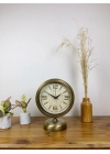 ® Eskitme Metal Vintage Masa Saati 25×20 cm