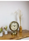® Eskitme Metal Vintage Masa Saati 25×20 cm
