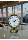 ® Eskitme Motifli 25 x 20 Cm Metal Masa Saati