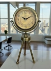 ® Eskitme Vintage Üç Ayaklı Masa Saati