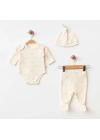 Eslenza Baby 3Lü Zıbın Takım 0038 Bej