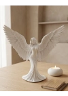 Estetik Melek Kadın Figürlü 3D Dekoratif Biblo Modern Salon Dekoru