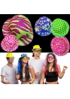 Farklı Desenlerde Plastik Neon UV Işık Parti Şapkası 1 Adet