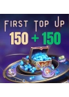 First Top Up 150 + 150 Diamonds