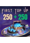 First Top Up 250 + 250 Diamonds