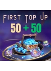 First Top Up 50 +50 Diamonds