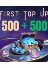MLBB First Top Up 500 +500 Almaz UZ
