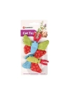 Flamingo Yowly Kelebek Şeklinde Kedi Oyuncağı 2 Adet 9 Cm