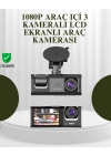 G-Sensörlü 3lü Kayıtlı Araç Kamerası