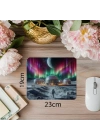 Gece Yürüyüşlü Ay Üssü Mouse Pad - 19x23 cm 2 mm Dikdörtgen İthal Baskılı Mouse Pad