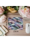 Geometrik Yaylarla Oluşturulmuş Minimal Mouse Pad - 19x23 cm 2 mm Dikdörtgen İthal Baskılı Mouse Pad