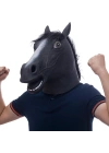 Gerçekçi At Kafası Maskesi Siyah Renk