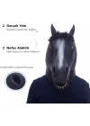 Gerçekçi At Kafası Maskesi Siyah Renk