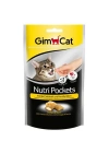 Gimcat Nutri Pockets Peynir Taurin Kedi Ödül Maması Tablet 1 Adet 60 Gr