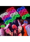 Glow Işıklı Panjur Parti Gözlüğü 12 Adet
