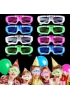 Glow Model 3 Farklı Fonksiyonlu Işıklı Parti Gözlüğü Karışık Renk 12 Adet