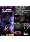 Glow Parti Seti 152 Parçalık Lüks Glow  Kostüm Seti