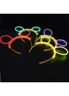 Glow Taç Fosforlu Taç Karışık Renk 12 Adet