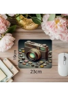 Glowing Lensli 2000’ler Kamerası Mousepad - 19x23 cm 2 mm Dikdörtgen İthal Baskılı Mouse Pad