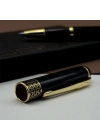 Gold İşlemeli Siyah Metal Roller Kalem